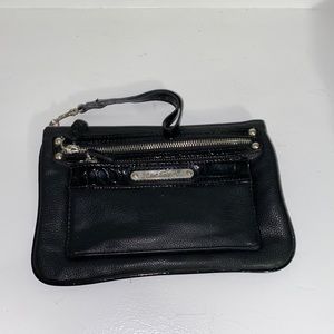 Black zipper clutch